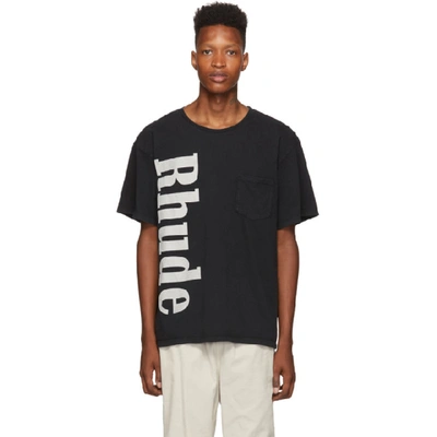 Rhude Printed Cotton Jersey T-shirt In Black