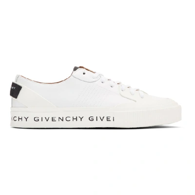 Givenchy Tennis Light Sole-print Leather Trainers In White
