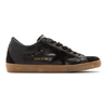 GOLDEN GOOSE BLACK SNAKE SUPERSTAR SNEAKERS