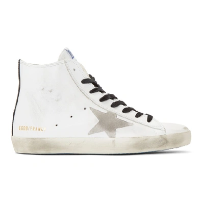 Golden Goose Francy High-top Leather Sneakers In White