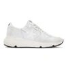 GOLDEN GOOSE WHITE NUBUCK RUNNING SNEAKERS