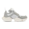 Ben Taverniti Unravel Project Unravel White Crust Low Sneakers In 0400 Grey