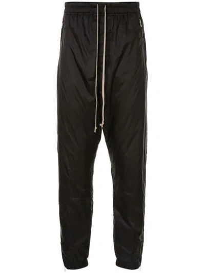 Rick Owens Drop Crotch Trousers In Black