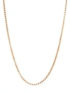 DEGS & SAL GOLDPLATED STERLING SILVER BOX CHAIN NECKLACE,0400011430270