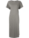 3.1 PHILLIP LIM / フィリップ リム 3.1 PHILLIP LIM SHORT SLEEVE T-SHIRT MAXI DRESS - GREY