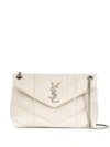 Saint Laurent Loulou Shoulder Bag In Neutrals