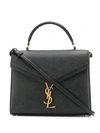 Saint Laurent Cassandra Medium Top Handle Bag In Black