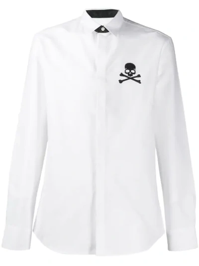 Philipp Plein Skull Shirt In White