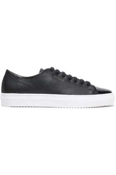 Axel Arigato Woman Smooth And Glossed-leather Sneakers Black