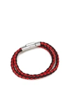 Tod's Classic Woven Bracelet In Red