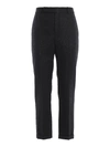 SAINT LAURENT LUREX STRIPED WOOL TROUSERS