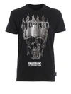 PHILIPP PLEIN FLAME CRYSTAL EMBELLISHED T-SHIRT