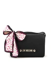 LOVE MOSCHINO GRAINY LEATHER EFFECT SHOULDER BAG