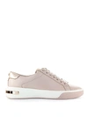 MICHAEL KORS LIGHT PINK LEATHER SNEAKERS