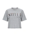Stella Mccartney Logo Patch T-shirt In Grey