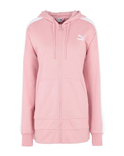 Puma Technical Sweatshirts And Sweaters In Pink