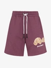 PALM ANGELS PALM ANGELS KILL THE BEAR EMBROIDERED TRACK SHORTS,PMCB016F19631040955014052789