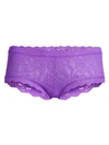 Hanky Panky Women's Lace Boyshort In Vibrant Violet