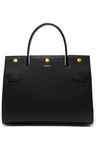 BURBERRY SMALL TEXTURED-LEATHER TOTE