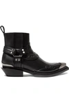 BALENCIAGA Santiag leather ankle boots