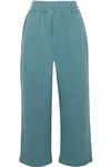 ALEXANDER WANG T CROPPED COTTON-JERSEY TRACK PANTS