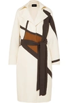 AKRIS EEVEE PRINTED COTTON-BLEND TWILL TRENCH COAT