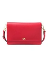 Michael Michael Kors Women's Leather Crossbody Phone Case In Bright Red