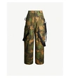 OFF-WHITE BONDAGE PRINTED RELAXED-FIT COTTON TROUSERS