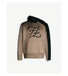 FENDI LOGO-PRINT WOVEN HOODY