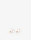 THE ALKEMISTRY THE ALKEMISTRY WOMEN'S GOLD ZOË CHICCO 14CT YELLOW-GOLD PEARL AND DIAMOND EARRINGS,28017357