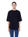 HAIDER ACKERMANN BLACK COTTON T-SHIRT,193-2406-237-099