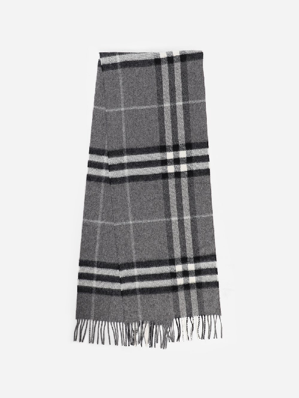 gray burberry scarf