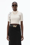 ALEXANDER WANG shrunken cable jumper