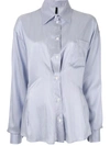 BEN TAVERNITI UNRAVEL PROJECT RUCHED DETAIL SHIRT