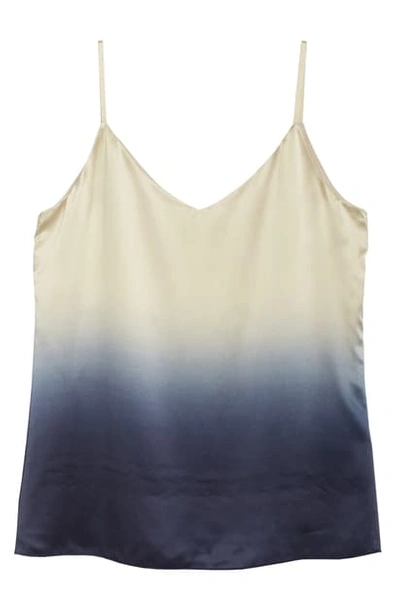 Lafayette 148 Eva Silk Gradient Camisole Top In Delft