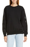 OFF-WHITE DIAGONAL CREWNECK SWEATSHIRT,OWBA046E19F300961010