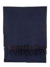 BRUNELLO CUCINELLI TWO TONE FRINGED SCARF,11020534