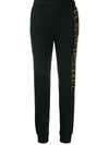 MOSCHINO EMBROIDERED LOGO TRACK TROUSERS