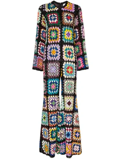Ashish Sequin-embellished Crochet Jumpsuit - 多色 In Multicolour