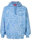 SUPREME GONZ EMBROIDERED MAP HOODIE