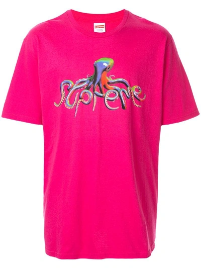 Supreme Tentacles T-shirt In Pink