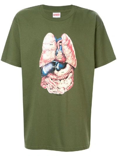 Supreme Guts Print T-shirt In Green