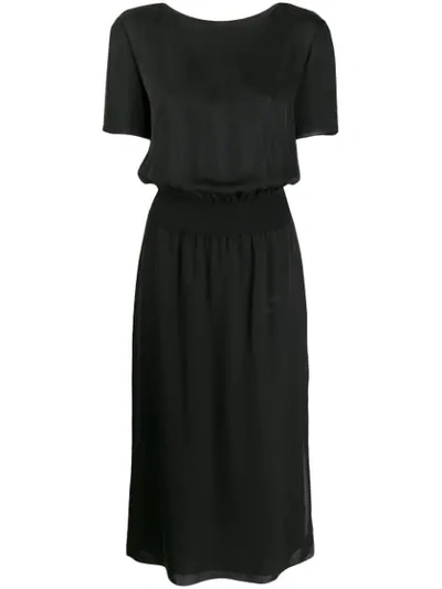Theory Fitted Midi Dress - 黑色 In Black