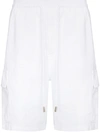 Vilebrequin Straight-leg Linen Drawstring Cargo Shorts In White