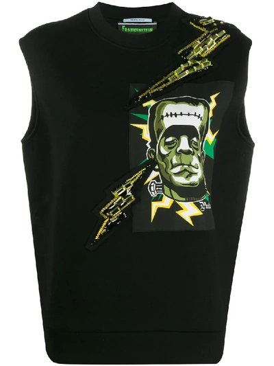 Prada Frankenstein Print Vest Top - Black