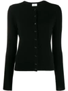 ALLUDE BUTTON-UP CARDIGAN