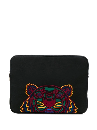 Kenzo Tiger Laptop Bag In Black