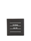 THOM BROWNE THOM BROWNE PAPER LABEL CARDHOLDER - 黑色