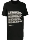 RICK OWENS DRKSHDW RICK OWENS DRKSHDW T-SHIRT MIT SLOGAN-PRINT - SCHWARZ