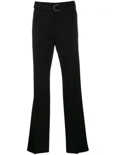 Valentino Belted Tailored Trousers In Black